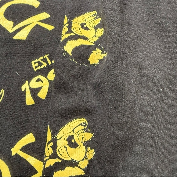 Wu-Tang Clan Black and Yellow Graphic Hoodie 1993 - Picture 10 of 12